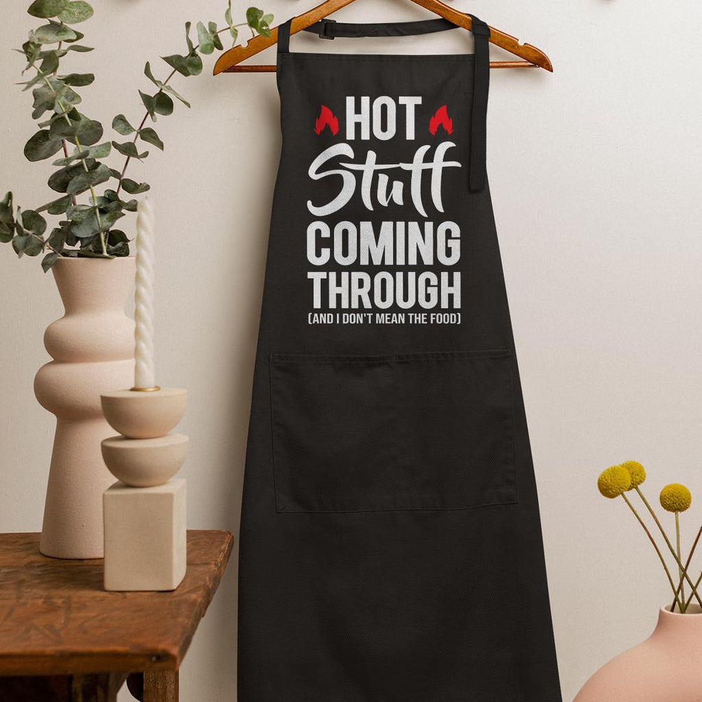 SANDJEST Humorous Apron with Pockets Chef BBQ Grilling Cooking Apron Gift for Birthday Christmas Funny Aprons for Men Dad Husband Boyfriend Grandpa