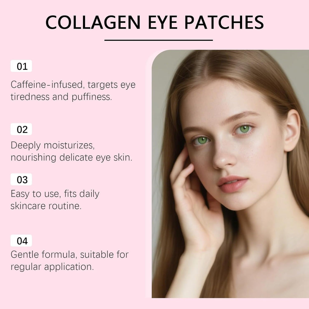 Serene Eye Patches, Instalift PDRN Eyes Patches & Collagen Eye Patches for Puffy Eyes, Hydrolyzed Collagen, Dark Circles, Hydrating Anti-Wrinkle Under Eyes Patches with Hyaluronic Acid (1Pcs 8 pairs）