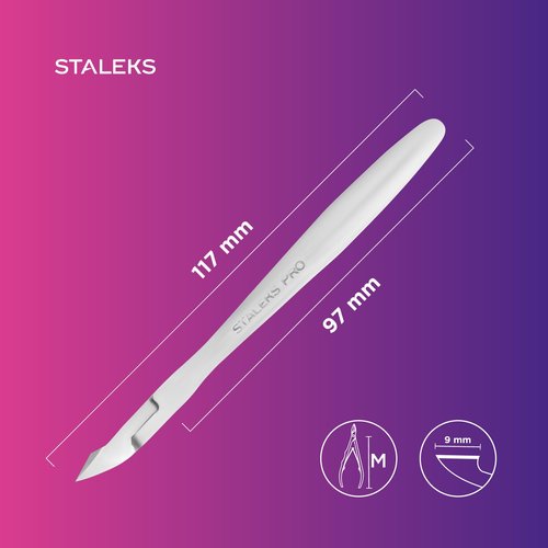 STALEKS PRO Expert 90 7mm Professional Cuticle Nippers – Stainless Steel Skin Nippers for Manicure