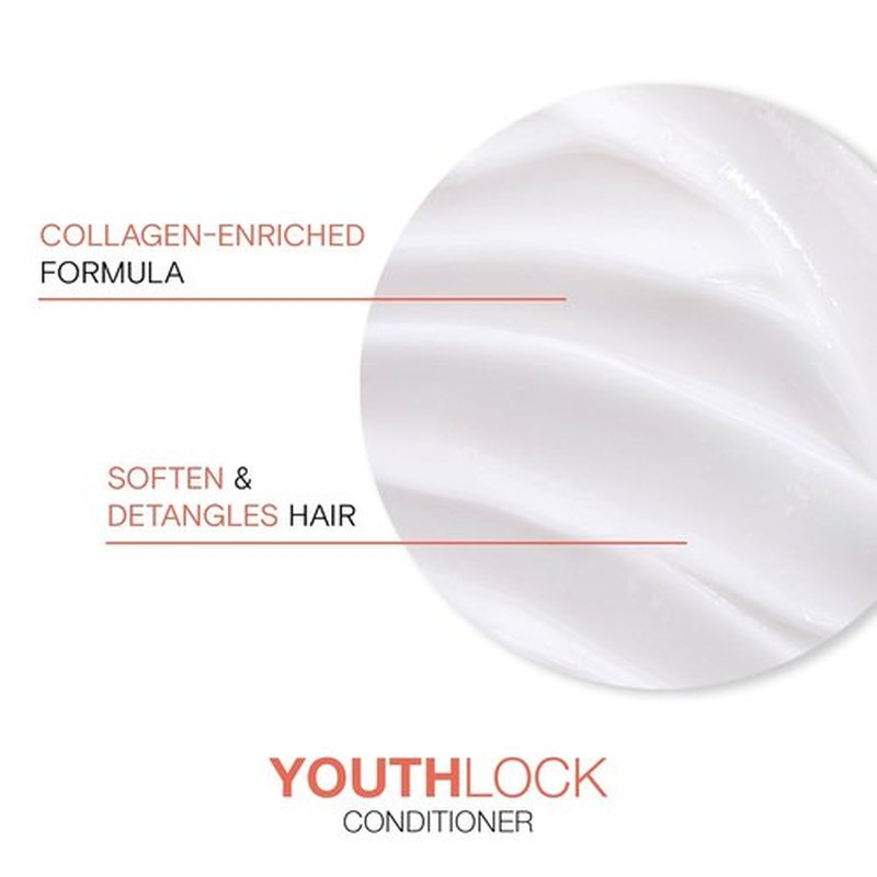 Joico YouthLock Conditioner - Collagen-Infused Formula for Youthful Body & Bounce | Softens & Detangles Hair