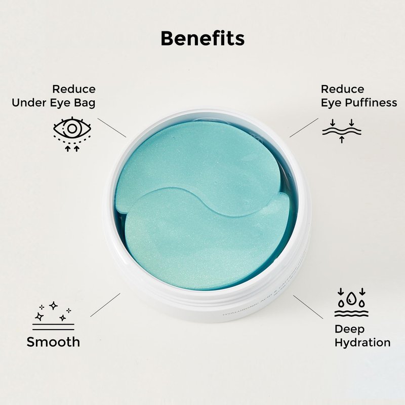 Under Eye Patches for Dark Circles, Puffiness - Eye Bag, Wrinkle Treatment Gel Mask - Caffeine Hyaluronic Acid Niacinamide - Brightening Hydrating - Korean Skincare, Birthday Gift for Women, 30Pairs