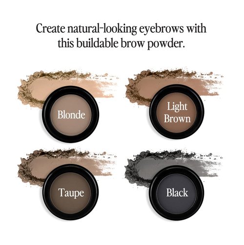 bdb Eyebrow Powder & Definer Brush - Long-Lasting, Fuller & Fluffier Brows, Spoolie for Precision, Soft & Natural, Taupe