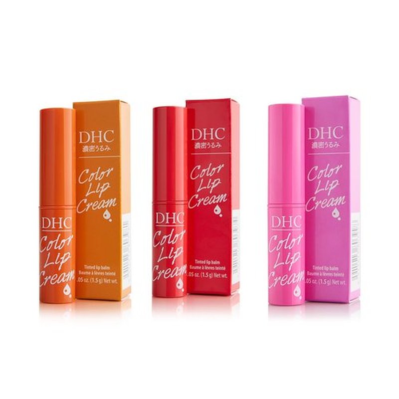 DHC Color Lip Cream - Hydrating & Long-Lasting Formula | Set of 3 Vibrant Shades