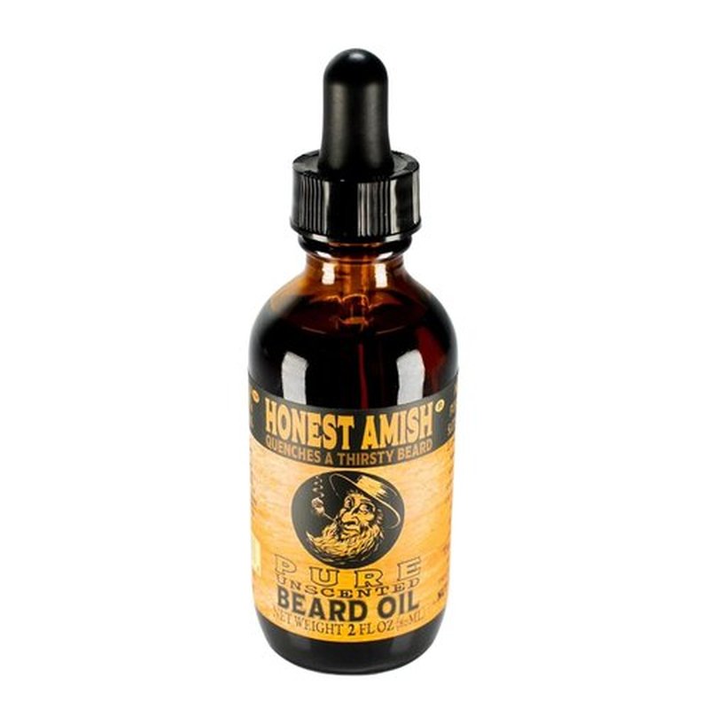 Honest Amish - Pure Beard Oil - Fragrance-Free 2 Ounce for Soft, Healthy Beards