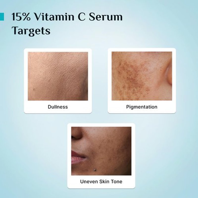 Pilgrim 15% Vitamin C Face Serum - Fragrance-Free Formula with Ferulic Acid & Vitamin E | 0.68 Fl Oz (20ml) for Radiant Skin