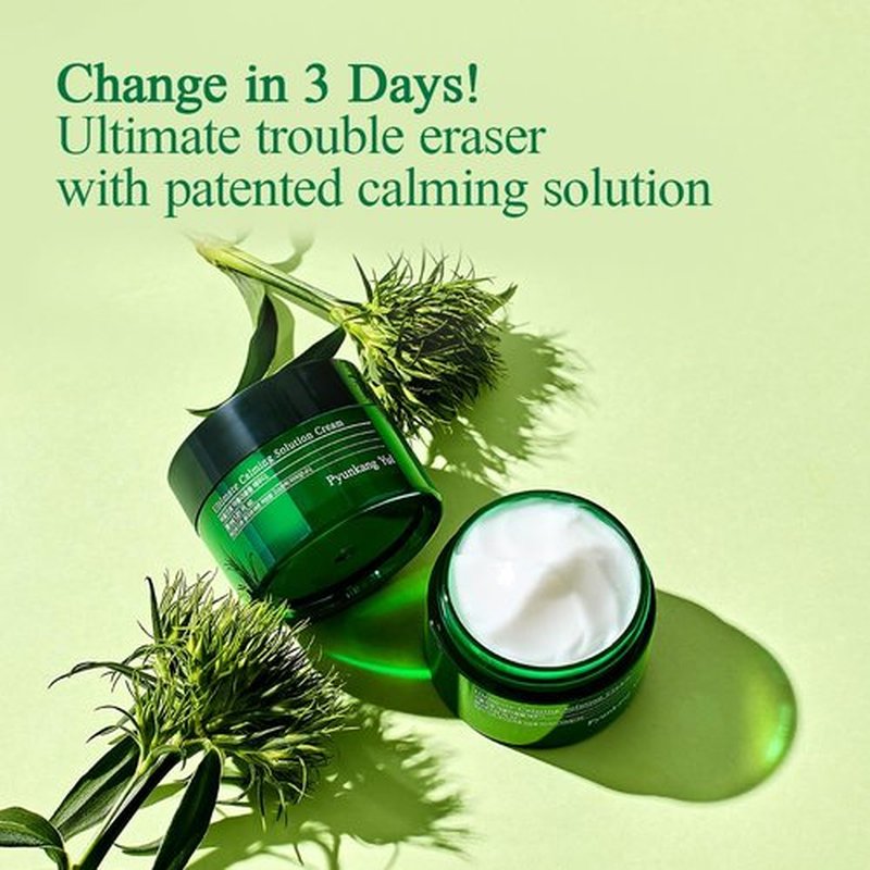 Pyunkang Yul PKY Ultimate Calming Solution Cream - Soothes Sensitive Skin with Cica & Tea Tree | 1.01 Fl. Oz (30ml)