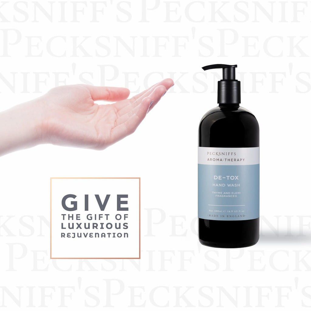 Pecksniff's Moisturizing Hand Wash - Vitamin B Enriched, Natural & Gentle Cleanser, Luxurious Hand Wash 500ml/16.9 fl oz (Sandalwood & Vanilla)