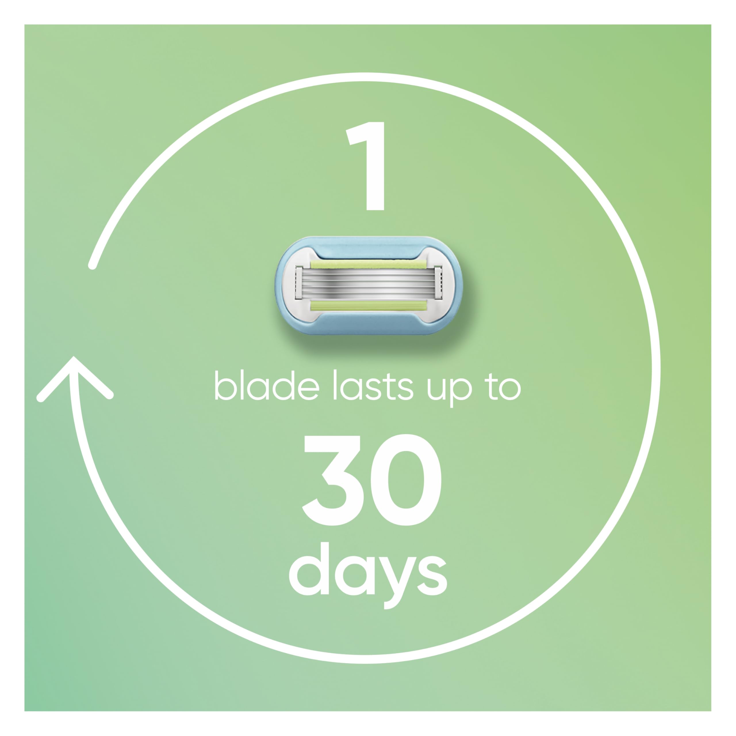Gillette Venus Extra Smooth Women's Razor with Reusable Handle, 5 Blade Refills and Shower Holder