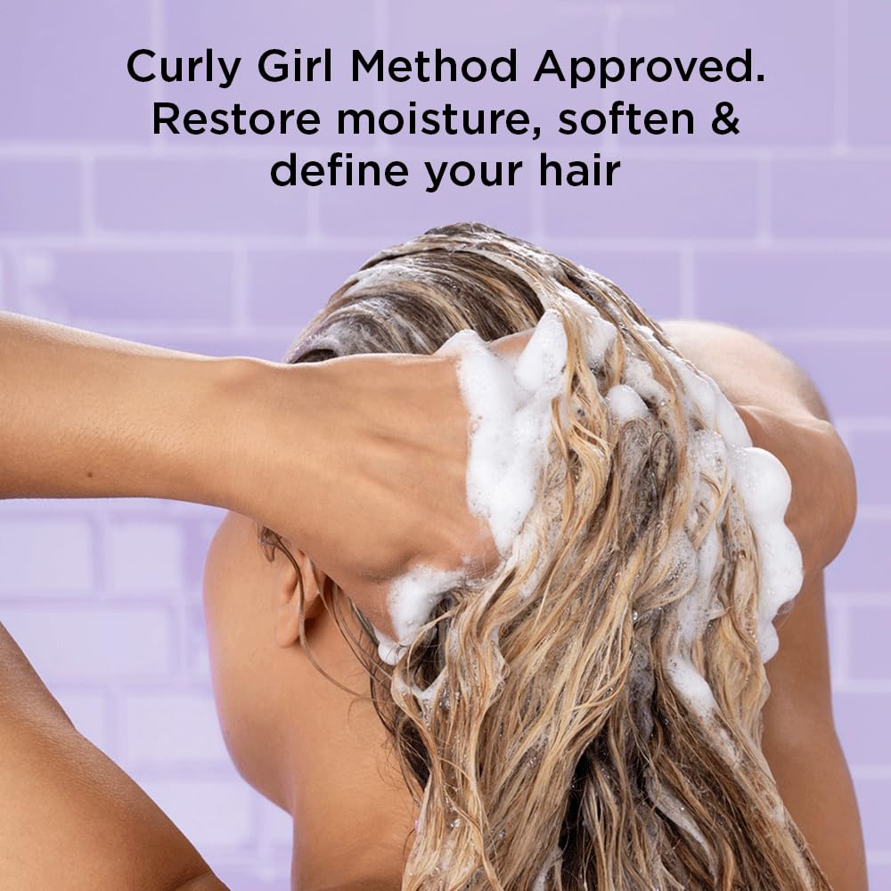 Noughty Wave Hello Curl Defining Shampoo - 97% Natural, Vitamin-Rich Formula for Curly and Wavy Hair, Sulphate-Free Vegan Haircare, 250ml