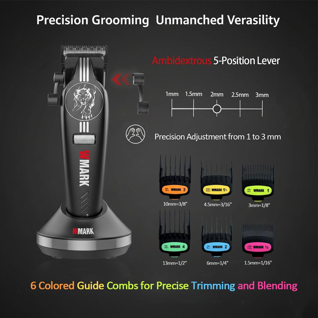 WMARK Hair Clippers for Men Professional Barber Clippers and Trimmers Set