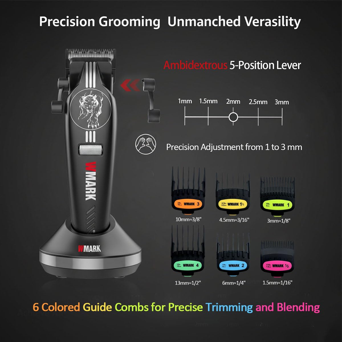 WMARK Hair Clippers for Men Professional Barber Clippers and Trimmers Set