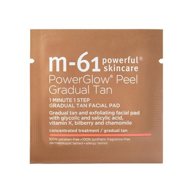 M-61 PowerGlow Peel | Exfoliating Facial Peel for Streak-Free Radiant Tan - 2 oz