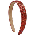 Huachi Glitter Headbands for Women Non Slip Fancy Headband, Sparkle Headbands Cute Head Band for Women’s Hair, Hair Accessories for Birthday Party Favors, Christmas Red Sequin Headband
