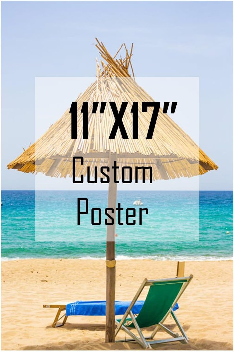 ZXDZSM Custom Canvas Poster - Personalized Wall Art Print (Unframed, 11” x 17”) - Upload Your Image