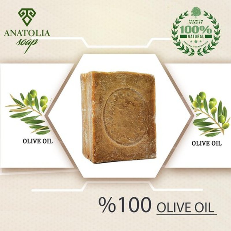 Aleppo Soap, 2-Pack | 100% Olive Oil Organic Handmade Natural Castile Soap for Women & Men | Big Bar, 2 x 7 oz (14 oz Total)