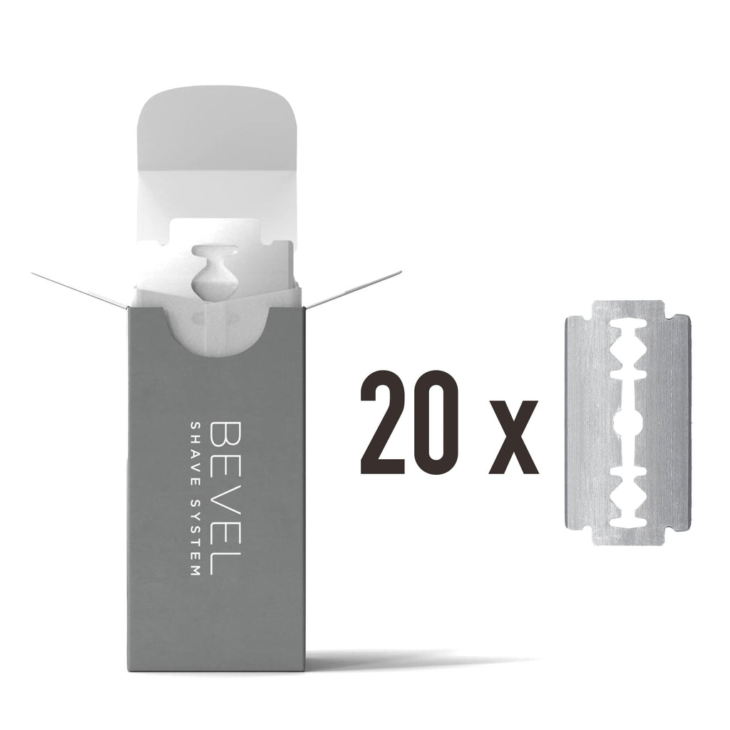 Bevel Safety Razor Replacement Blades,Double Edge Safety Razor for Men Blades to Prevent-Razor Bumps and Skin Irritation,Blade-Razor Refills (Packaging May Vary),20 Count (Pack of 12)
