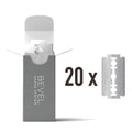 Bevel Safety Razor Replacement Blades,Double Edge Safety Razor for Men Blades to Prevent-Razor Bumps and Skin Irritation,Blade-Razor Refills (Packaging May Vary),20 Count (Pack of 12)