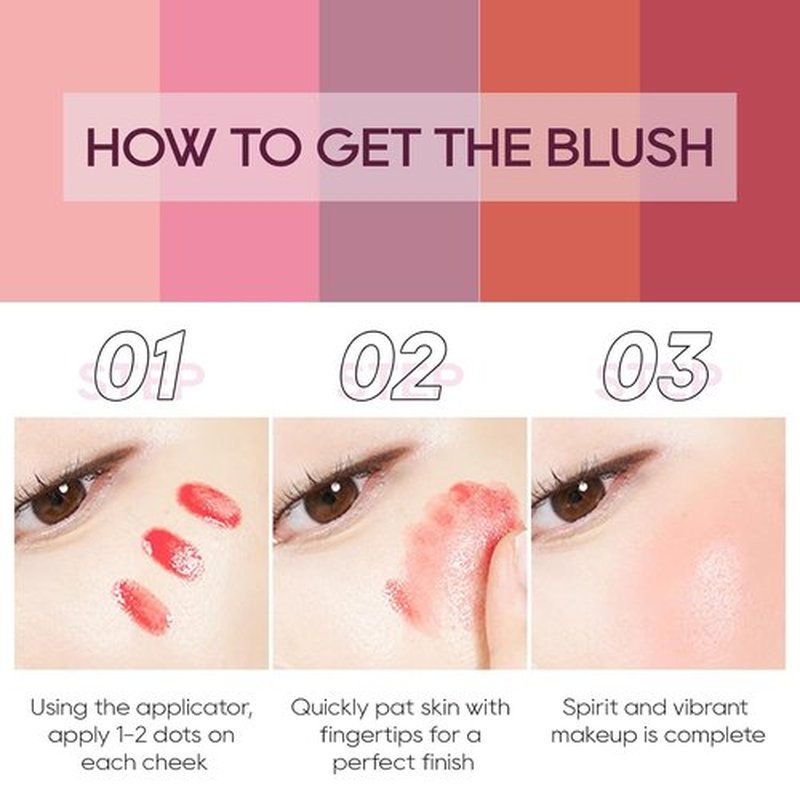 KYDA Liquid Blush - High Pigment Matte Tinted Cream for Cheeks | Blendable Lightweight in Nude Pink