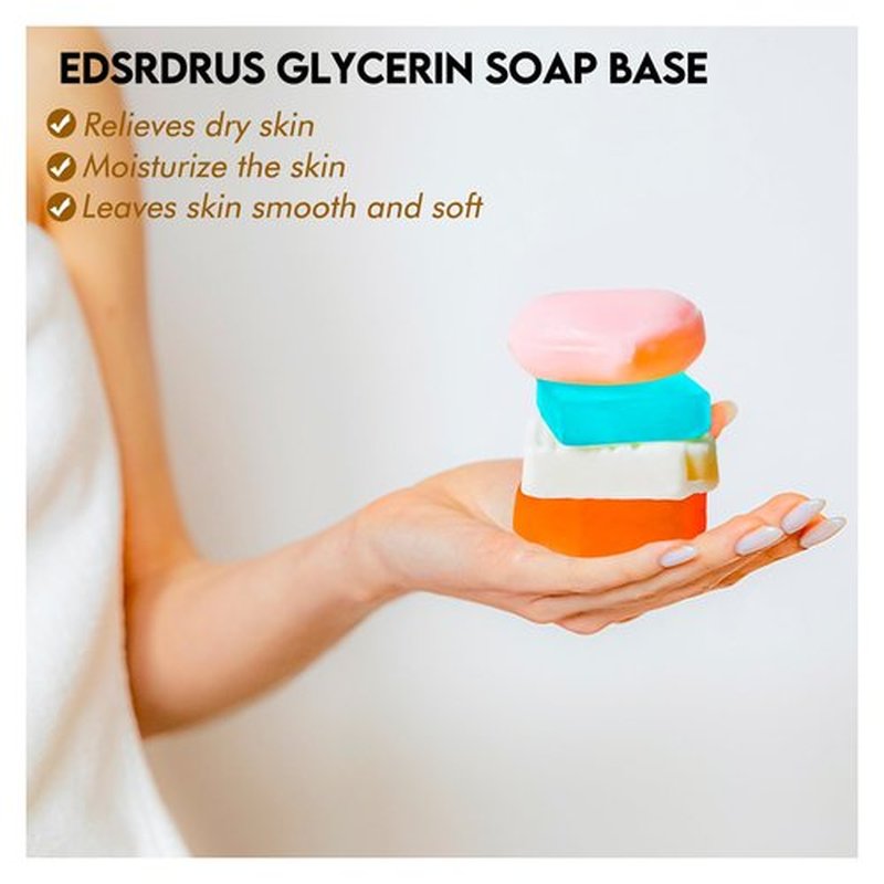 EDSRDRUS 8lb Scent Soap Base DIY Handmade with Goat Milk & Coconut Oil, Moisturizing Melt and Pour Soap Base