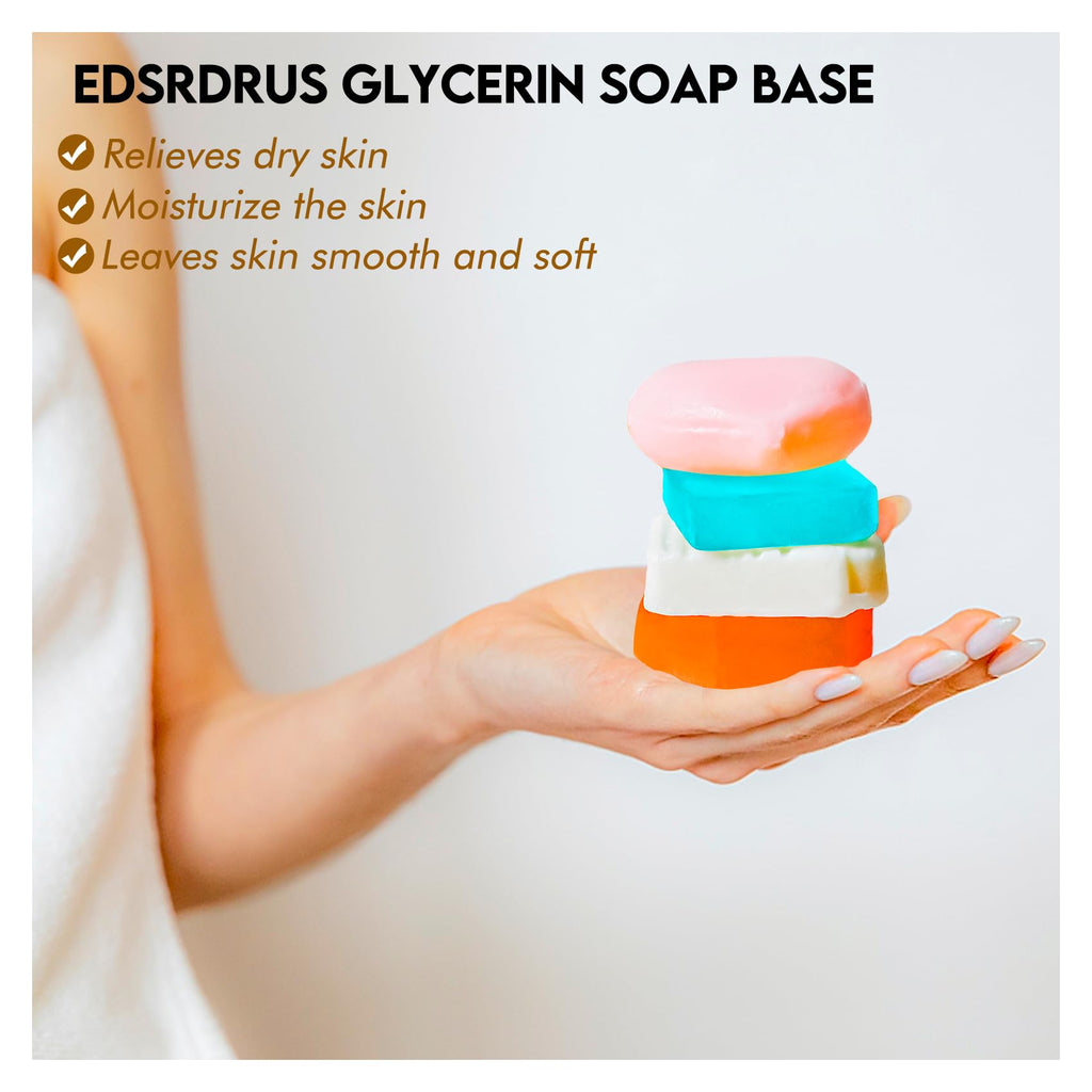 EDSRDRUS 1lb Scent Soap Base DIY Handmade with Goat Milk & Coconut Oil, Moisturizing Melt and Pour Soap Base