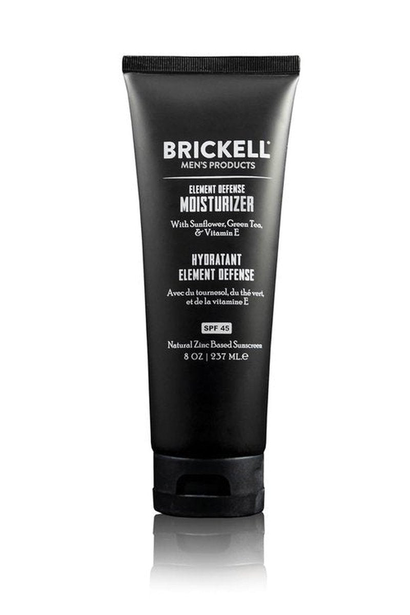 Brickell Men's Element Defense SPF 45 Moisturizer - Natural Zinc Oxide Sunscreen, Hydrates & Protects Skin, 8 Oz, Unscented