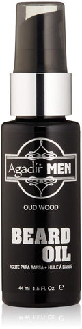 Agadir Oud Wood Beard Oil - Nourishing Formula for Soft, Healthy Beards | 1.5 Fl Oz