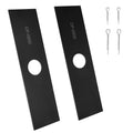 Bularie AEB0800 1" Center Hole Edger Blade Compatible with EGO 56V Edger, Multi-Head System Replacement Edger Blade for EGO Power Edger Models EA0800/ME0801/ME0800 (2 Pack)