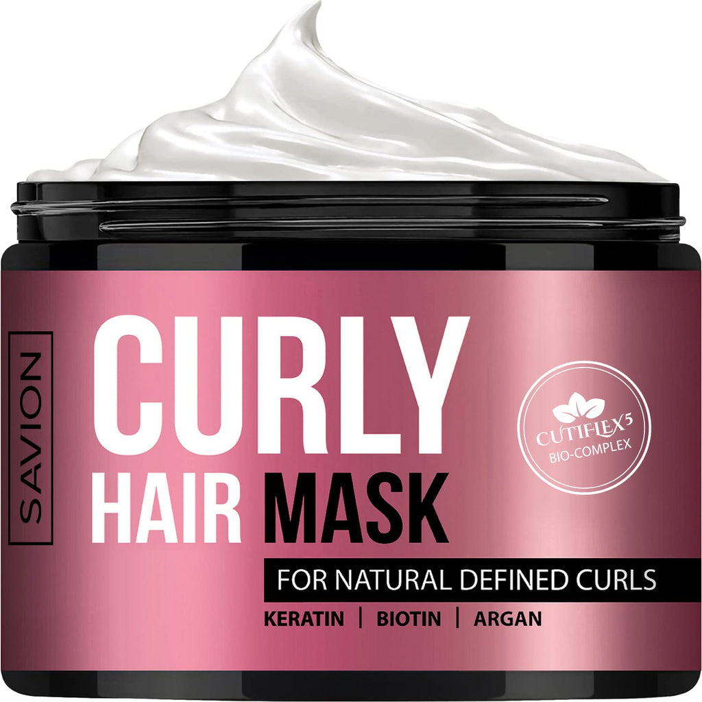 Curly Hair Mask by Savion for Women - 8.45 oz Masque