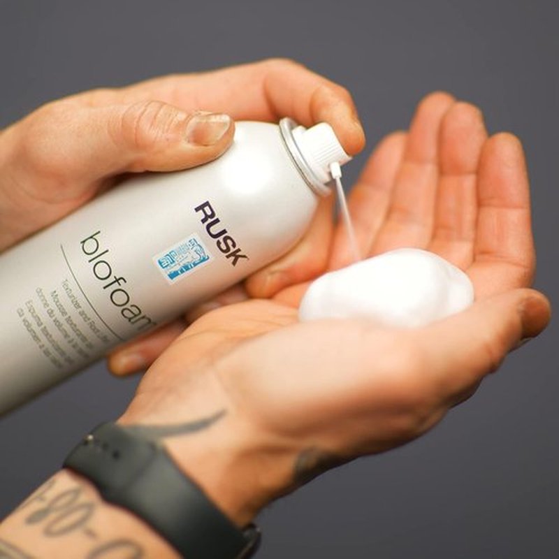 Rusk Blofoam Extreme Texture Root Lifter - Unisex Hair Foam for Volume | 8.8 oz