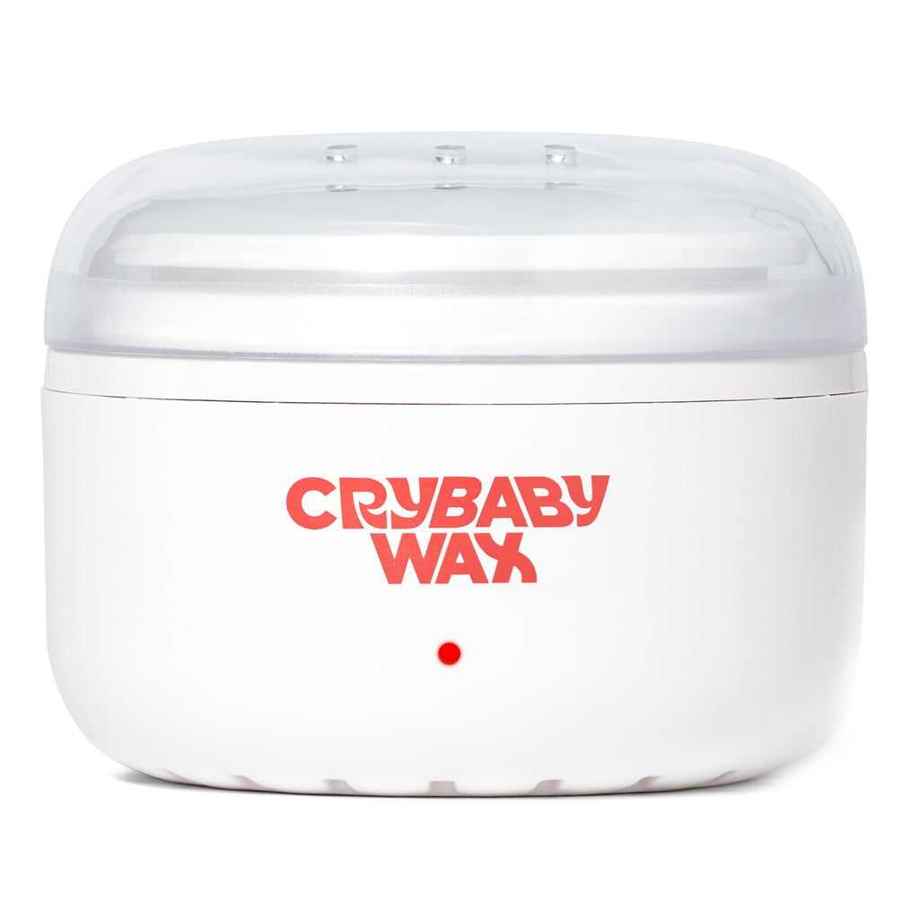 Crybaby Wax The Mini Meltdown Machine USB-C Mini Wax Warmer, Portable Hard Wax Heater for Brows & Upper Lip, Compact Travel Wax Warmer with Silicone Pot