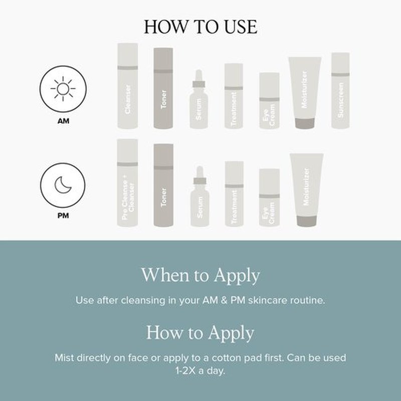 DRMTLGY Neutralizing Toner for Face, Calming, pH Balancing, Hydrating Facial Toner for All Skin Types (6.3 fl oz/186 ml)