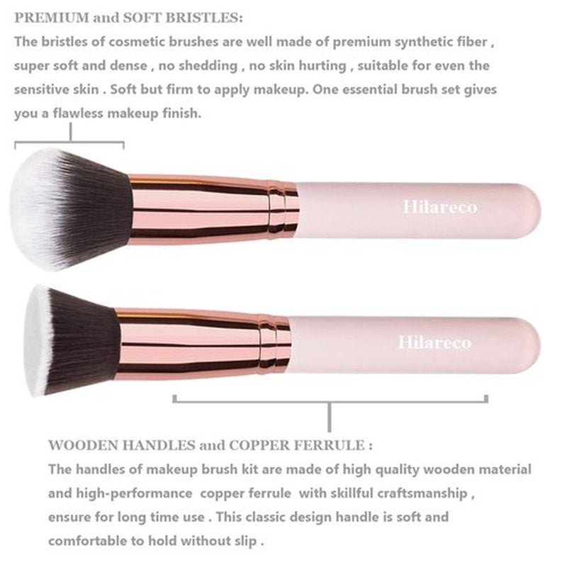 PHOERA Foundation Makeup for Wome Full Coverage Foundation Set,Face Primer Foundation Brush Powder Brush,5 Makeup Sponge,30ml PHOERA 24HR Matte Oil Control Concealer (101 Porcelain + 102 Nude)