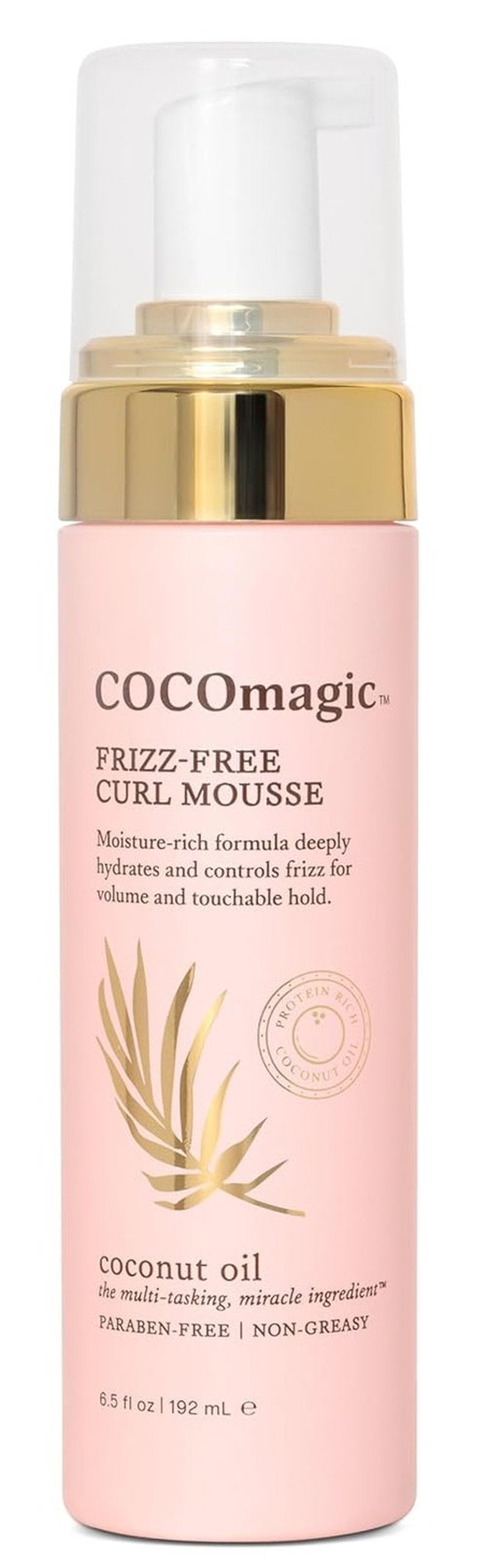 Cocomagic Curl Mousse - Frizz-Free Definition & Soft Hold with Coconut Oil | 6.5 Fl Oz, Paraben-Free