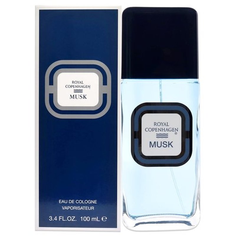 Royal Copenhagen Musk Eau de Cologne Spray - Invigorating Fragrance for Men | 3.4 Ounce