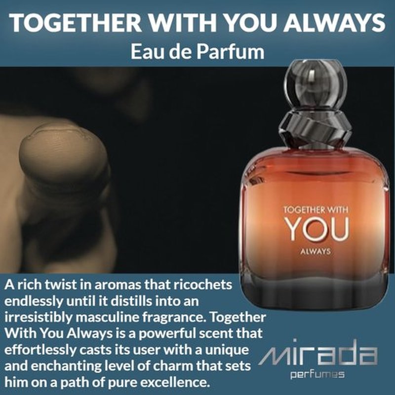 MIRADA Men's Eau de Parfum - 3.4 FL. Oz | Captivating Fragrance with Pink Pepper, Toffee & Vanilla