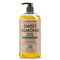 Majestic Pure Sweet Almond Oil 8 Fl Oz - 100% Pure and Natural- Cold Pressed & Hexane Free Natural Hair Growth Oil for Eyelashes, Eyebrows, Skin, Body, Face, Nails & Scalp