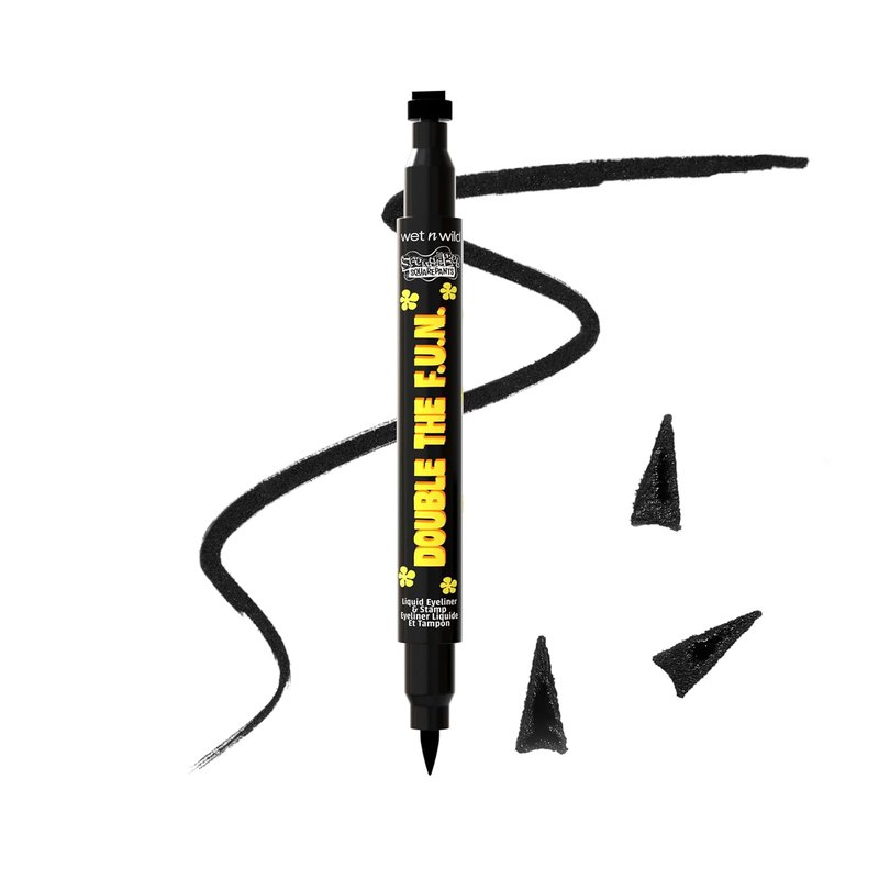 Wet n Wild Spongebob Liquid Eyeliner & Stamp - Double The F.U.N. | Vibrant Color & Easy Application