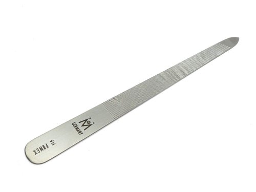 GERMANIKURE Original Triple Cut Metal Nail File, Double Sided FINOX Stainless Steel, Ethically Made in Solingen Germany