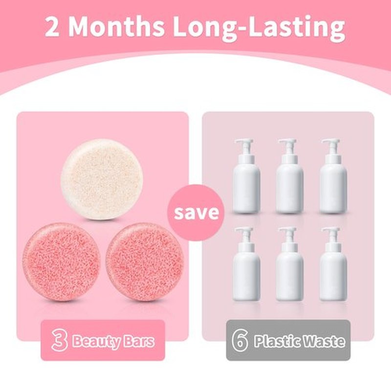 Pubpok Rosemary Bar Shampoo and Conditioner for Thinning Hair, Volume Solid Shampoo Bar, Hair Thickening & Regrowth, Coconut Oil Conditioner for Deep Moisturizing, Paraben & Silicone Free
