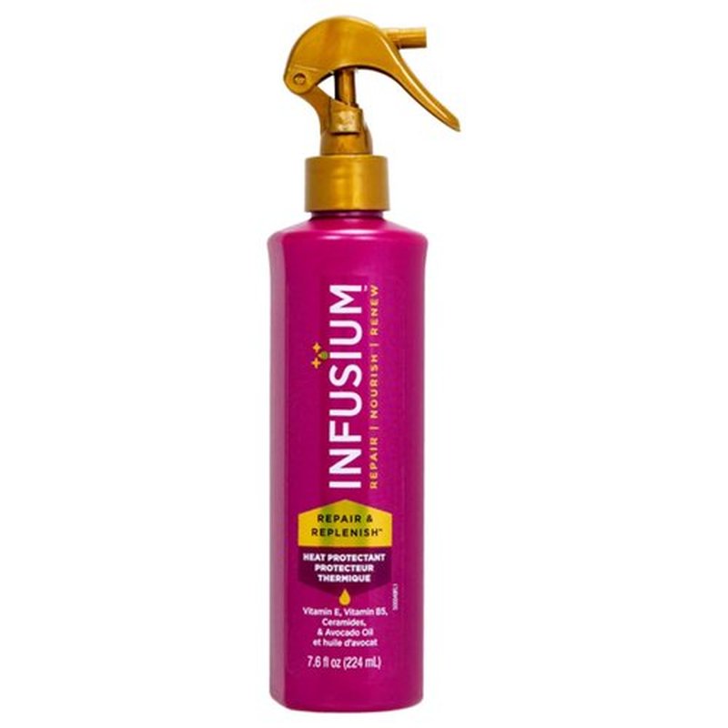 Infusium Repair and Replenish Heat Protector - Nourishing Hair Spray with Vitamin E & Avocado Oil - 7.6 oz