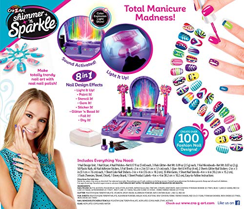 Shimmer 'n Sparkle 8-in-1 Lite-Up Designer Nail Studio