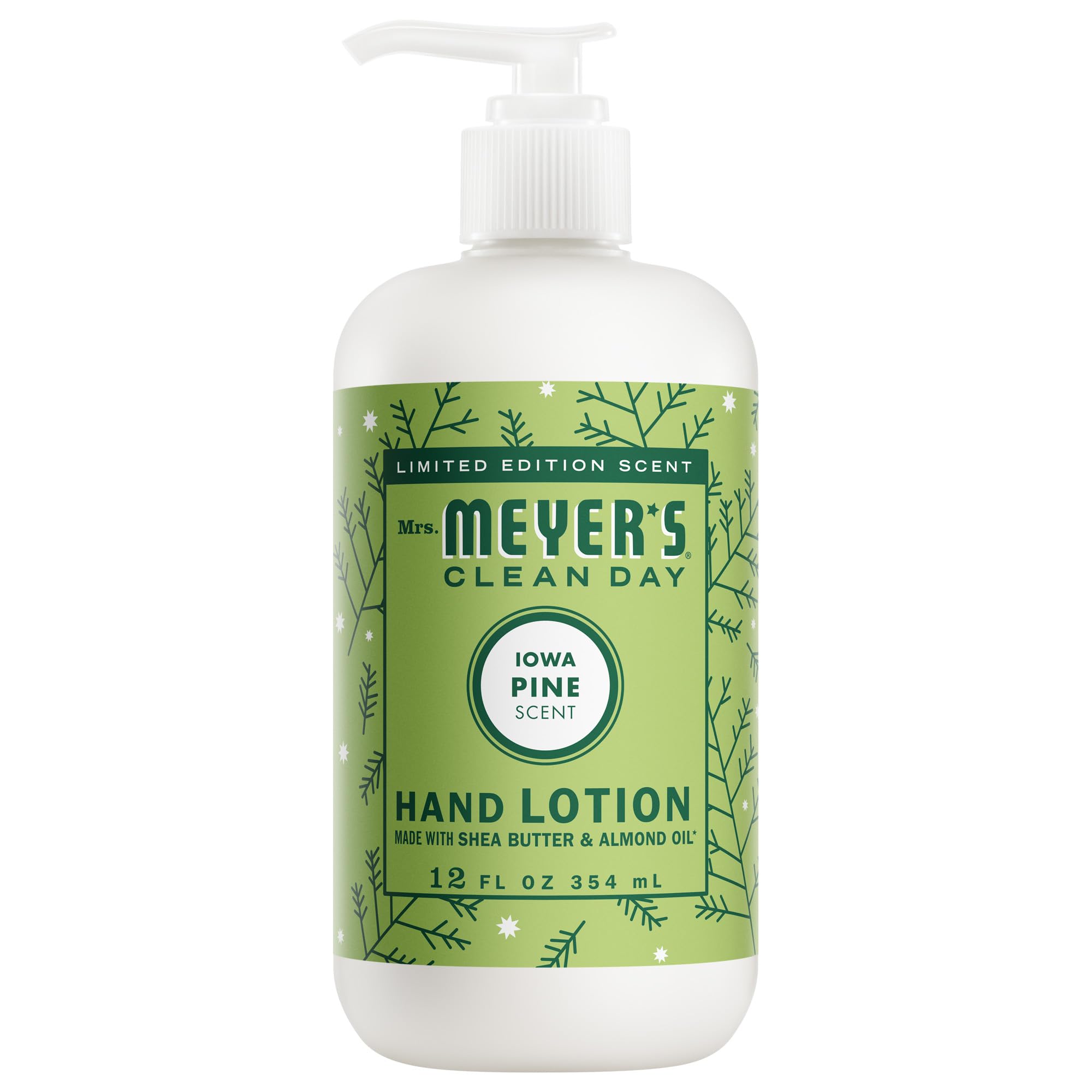 MRS. MEYER'S CLEAN DAY Hand Lotion, Iowa Pine Scent, 12 Ounce Bottle
