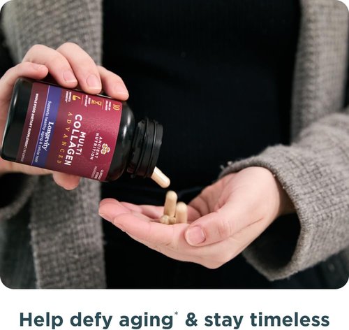Ancient Nutrition Multi Collagen - Advanced Longevity Formula with Probiotics | 90 Count for Healthy Aging
