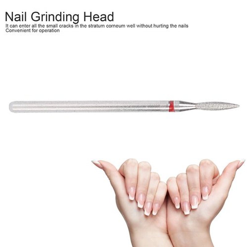 Practical Nail Drill Bits, Nail Drill Bit Set, 50Pcs Nail Polishing Grind Head Replacement Accessory Manicure Tool For Nails Cuticle Clean Pedicure (F-1.8Mm)