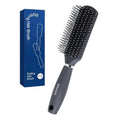 RHOS Hair Brush for Men - Detangler Styling Brush with Nylon Bristles for Wet & Dry Hair - Gray