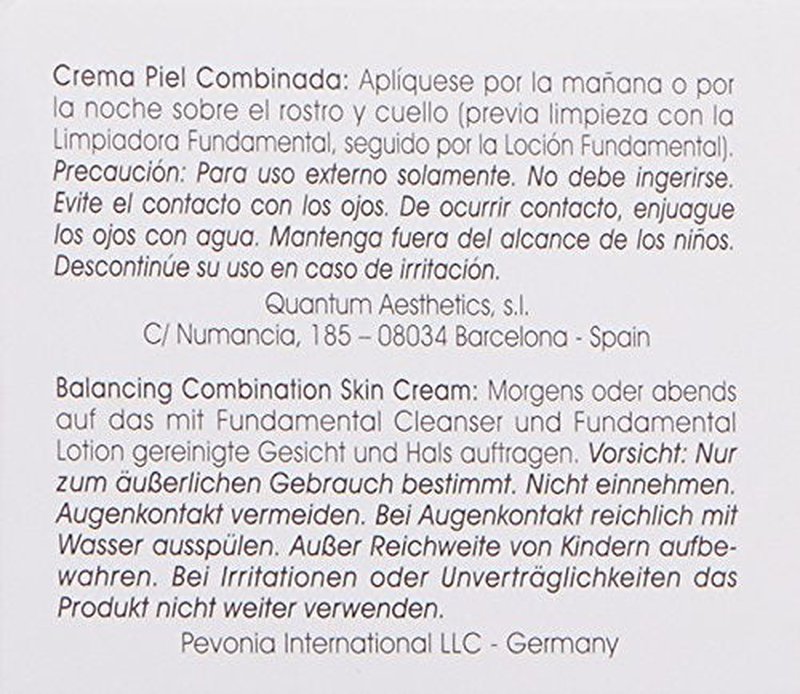 Pevonia Balancing Combination Skin Cream - Soothing Facial Lotion for Damaged Skin - 1.7 Oz