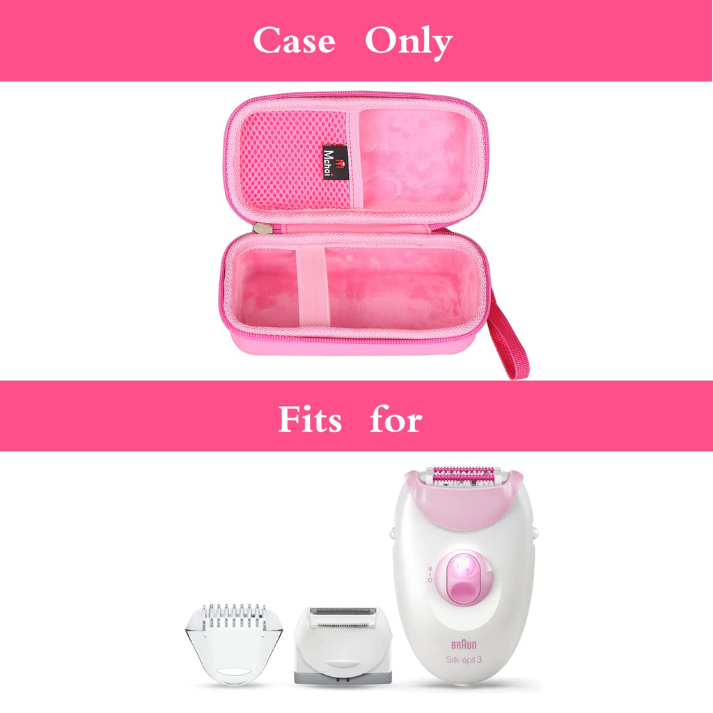 Mchoi Hard Carrying Case Fits for Braun Hair Removal for Women Epilator Silk-epil 3 3-270, EVA Portable Storage Case Shockproof, CASE ONLY