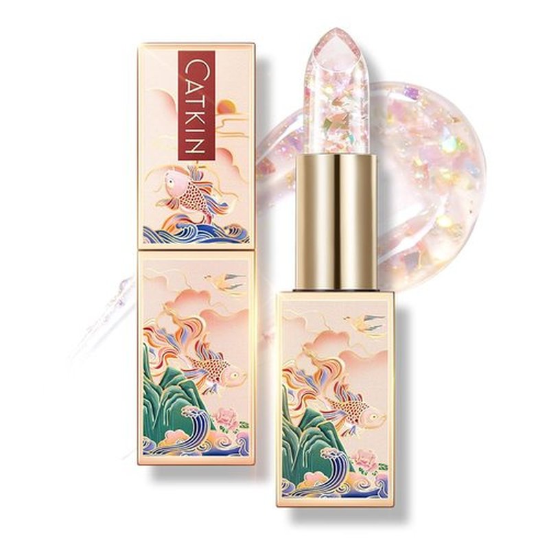 CATKIN Tinted Lip Balm - Ultra Hydrating Color Changing Lipstick with Vitamin E | 0.12 oz C04 Rainbow