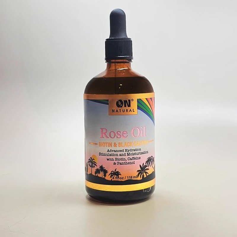 On Natural Jamaican Black Castor Oil [Original] 4 oz (Rose)