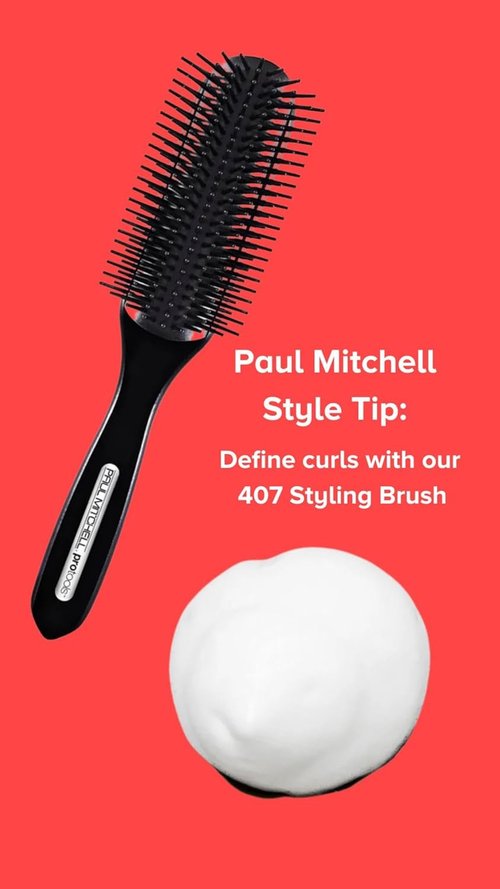 Paul Mitchell Pro Tools 407 Styling Brush - Versatile Nylon Bristle Brush for All Hair Types